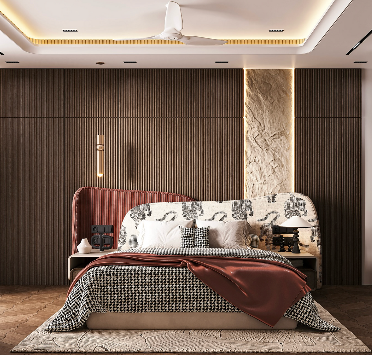 Aurora morden stylish upholstered bed Better Leaf
