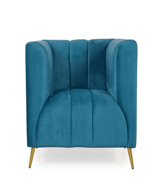 Hokins Sofa Sets in Blue Color - Oak Inside