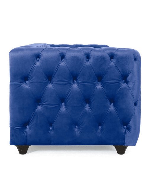 Sagawood Faux Leather or Velvet Tufted Sofa Set - Oak Inside