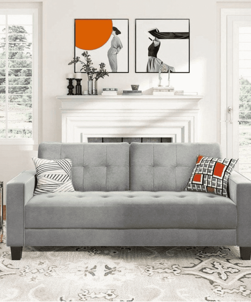 Comfortable Modern Sofa Set for Home Living Room - Oak Inside