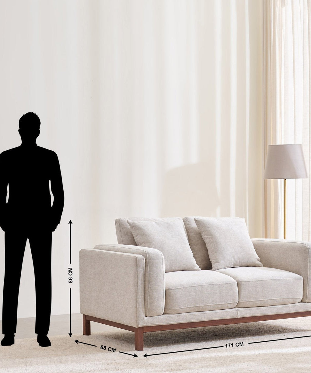 Dubai Pro Luxury Mid-Century Sofa In Cotton