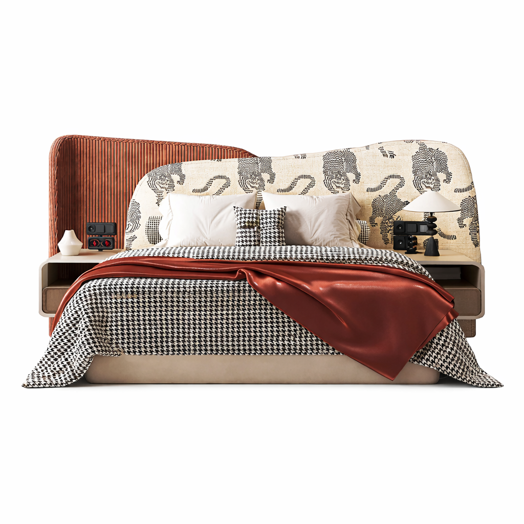 Aurora morden stylish upholstered bed Better Leaf