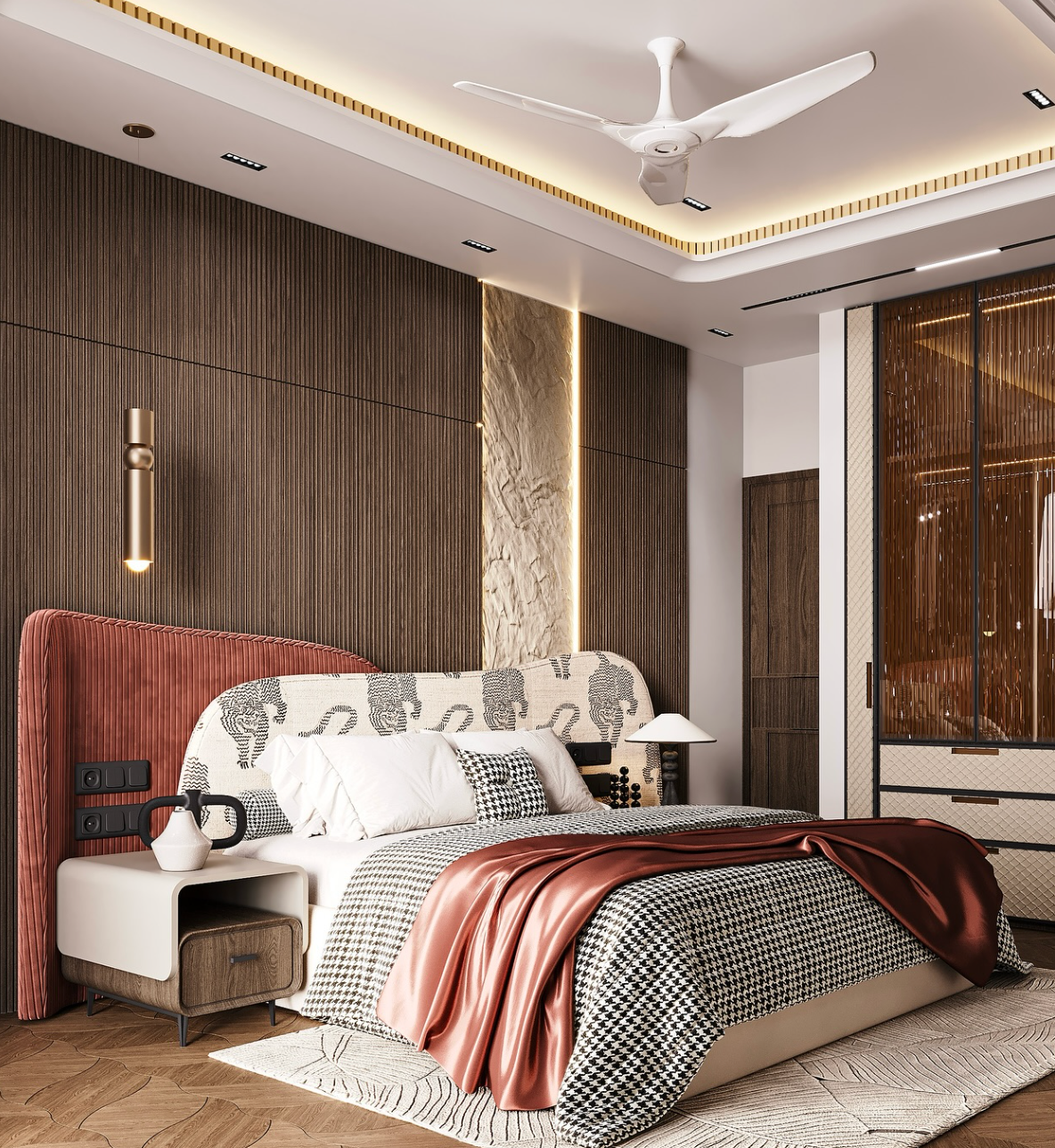 Aurora morden stylish upholstered bed Better Leaf