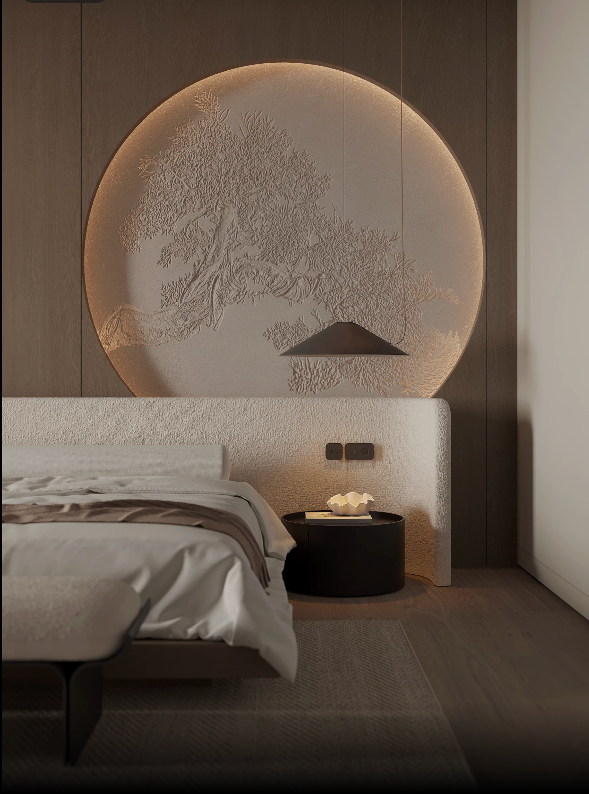 Croma  premium upholstered bed with storage Better Leaf
