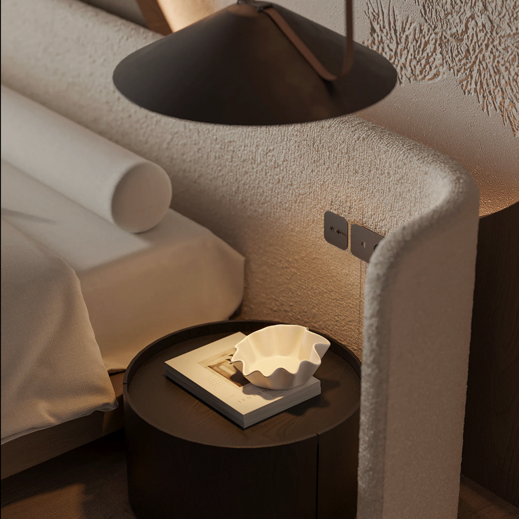 Croma  premium upholstered bed with storage Better Leaf