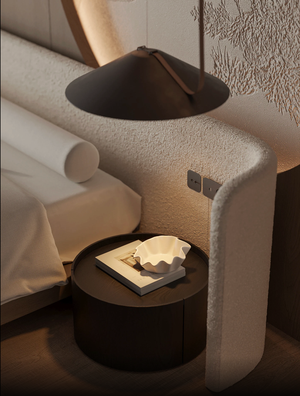 Croma  premium upholstered bed with storage Better Leaf