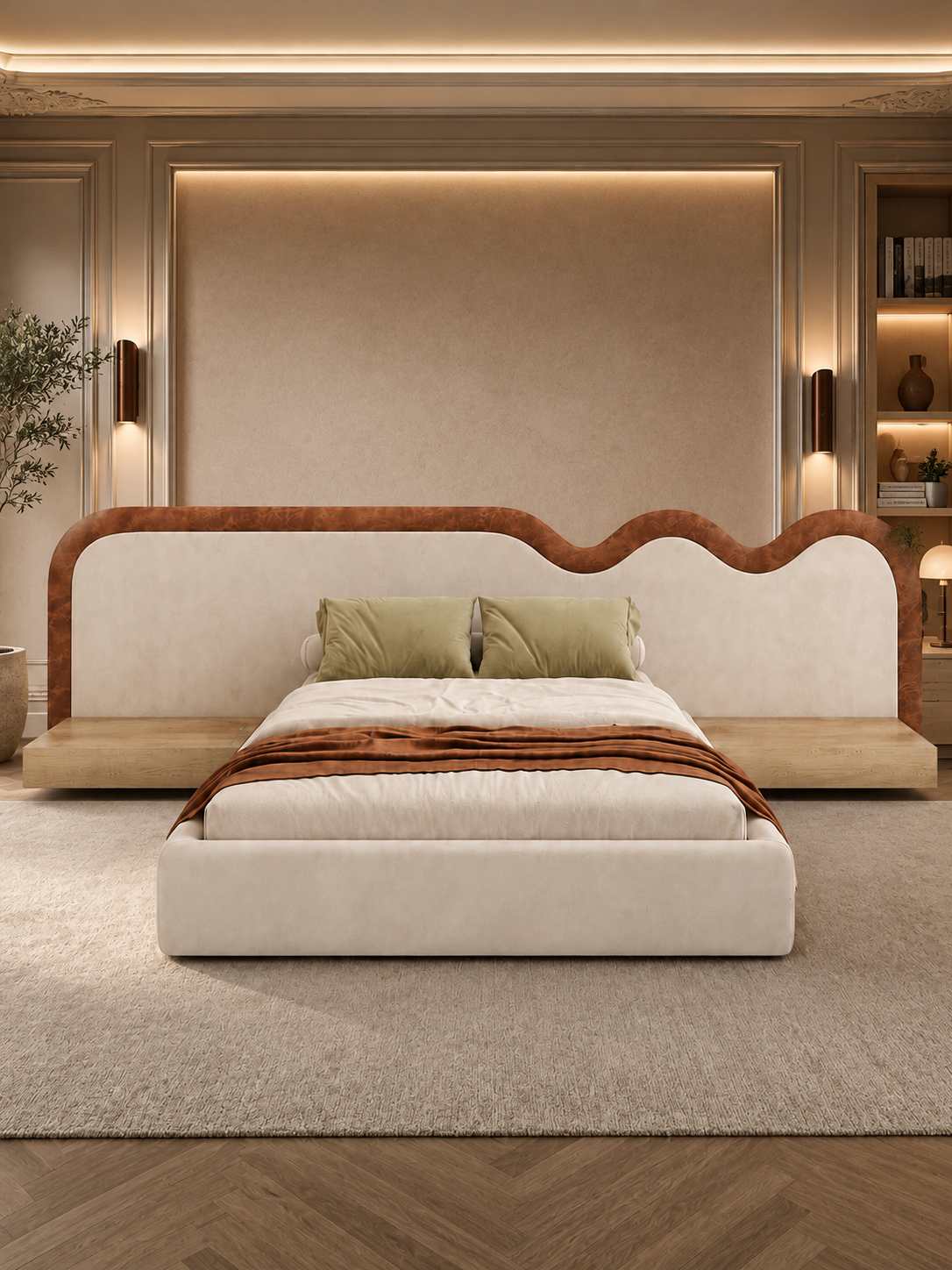 Kelvin mordan longhed upholstered bed Better Leaf