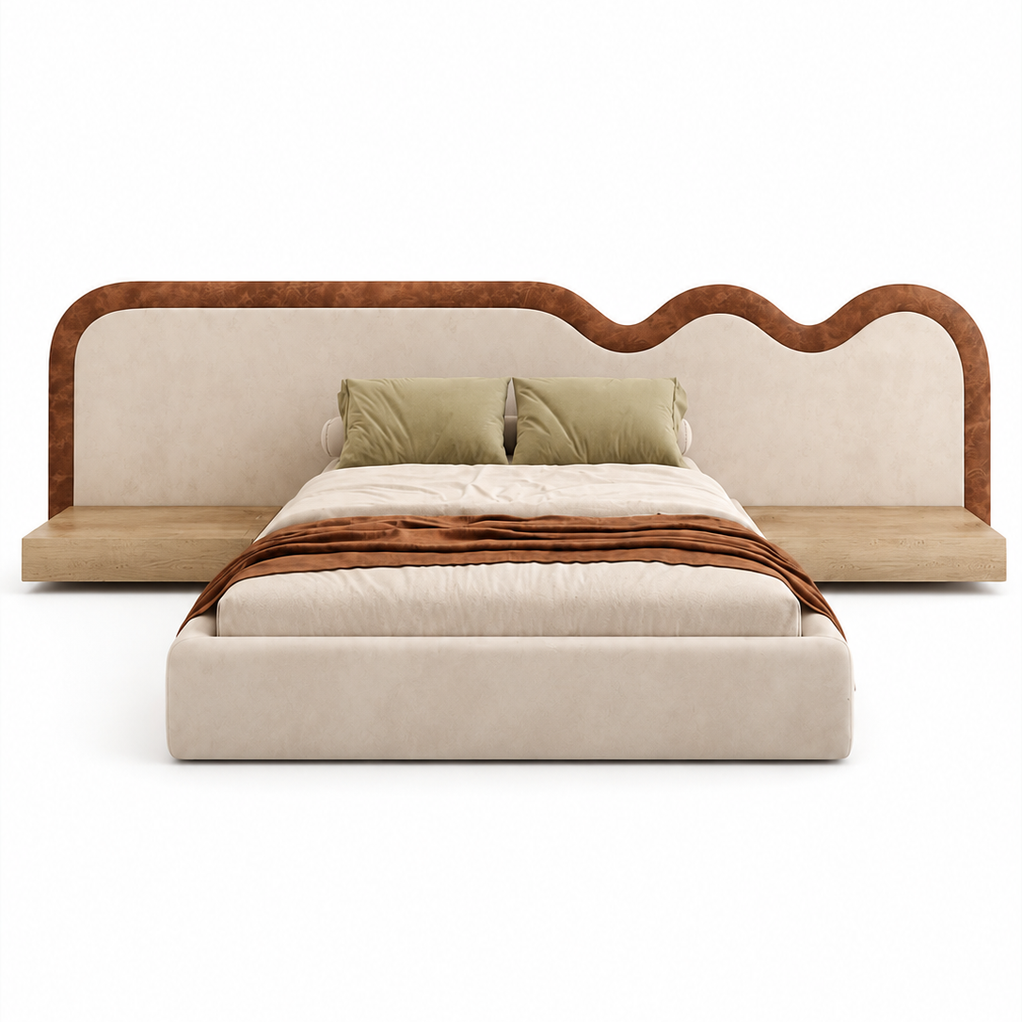 Kelvin mordan longhed upholstered bed Better Leaf