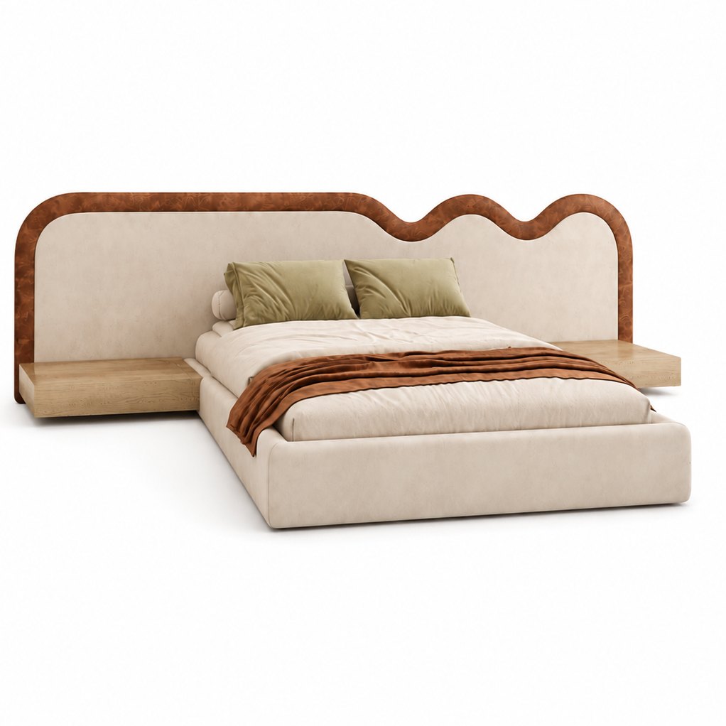 Kelvin mordan longhed upholstered bed Better Leaf