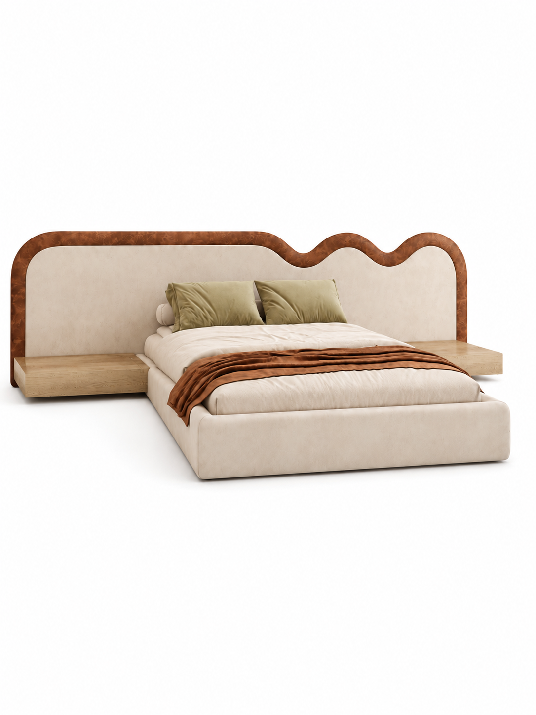 Kelvin mordan longhed upholstered bed Better Leaf