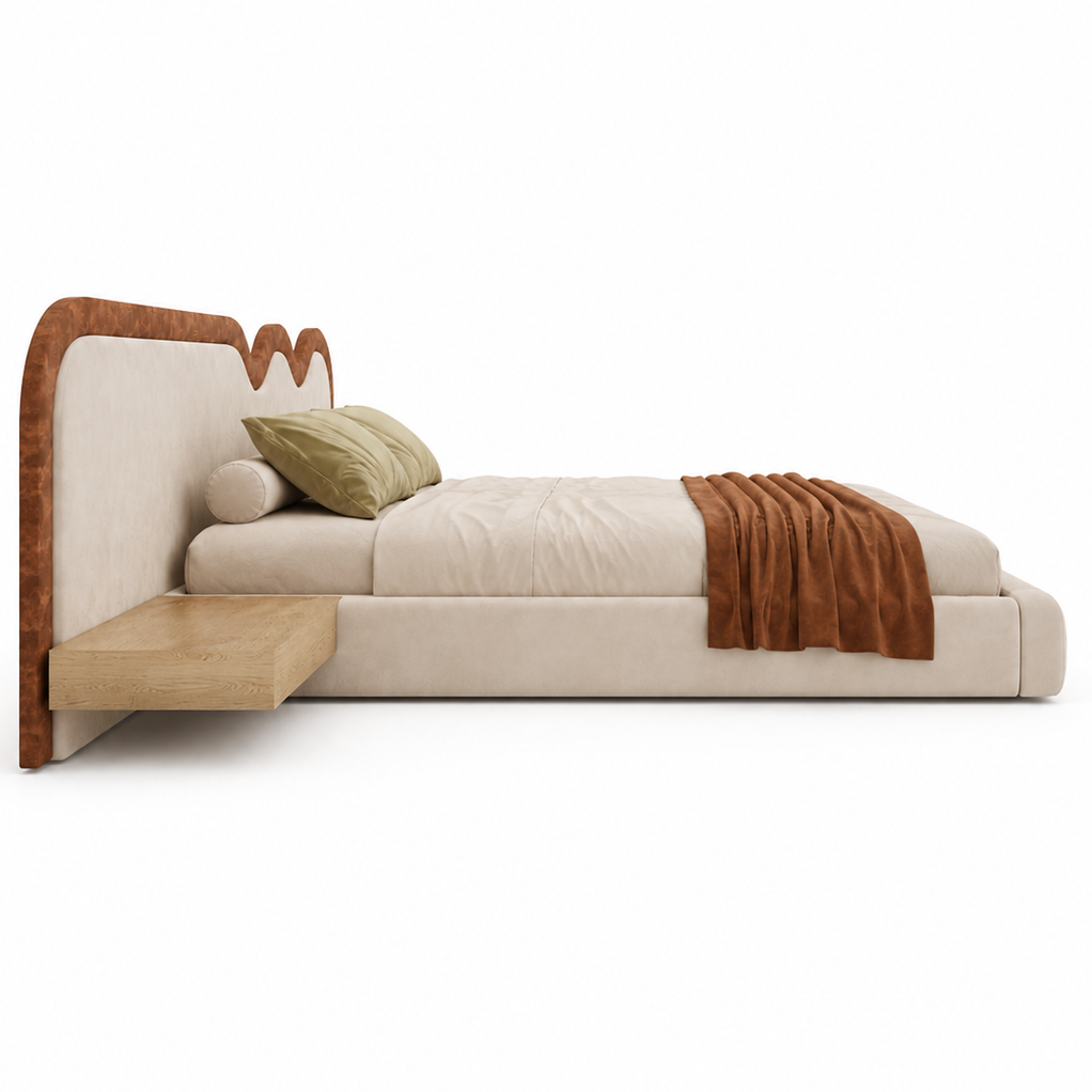 Kelvin mordan longhed upholstered bed Better Leaf