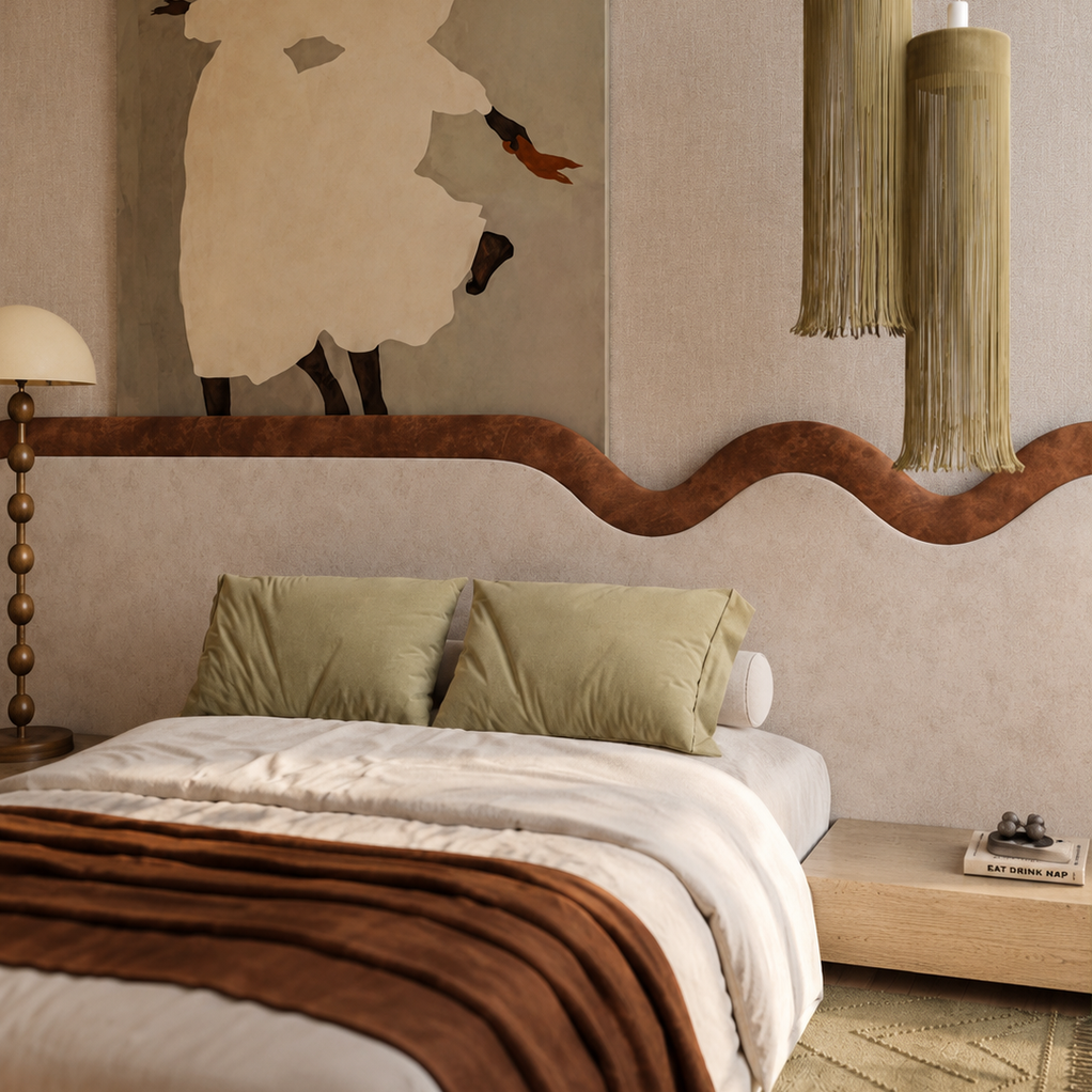 Kelvin mordan longhed upholstered bed Better Leaf