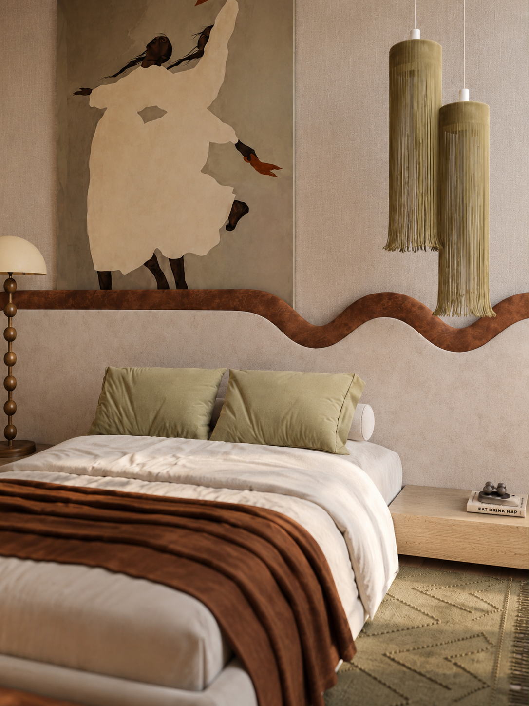 Kelvin mordan longhed upholstered bed Better Leaf