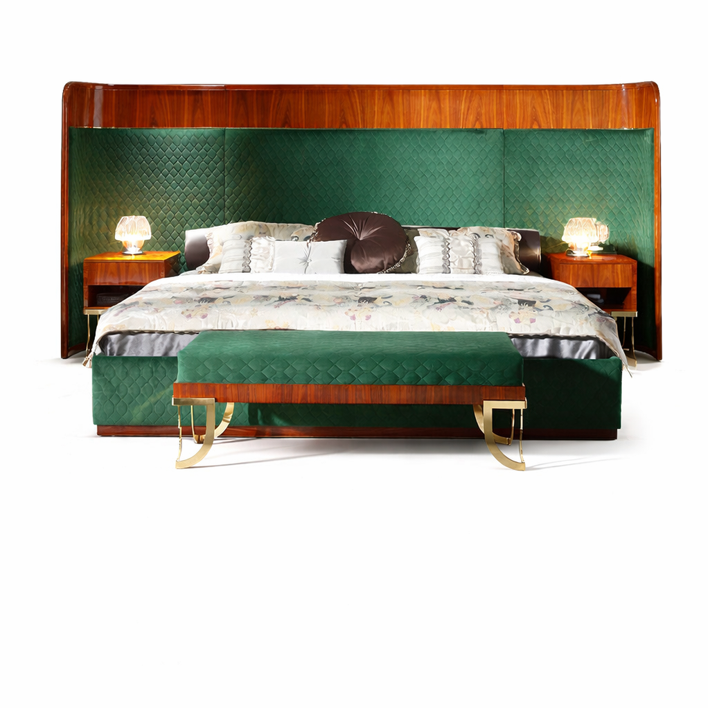 Zebra premium luxury upholstered bed with storage Better Leaf