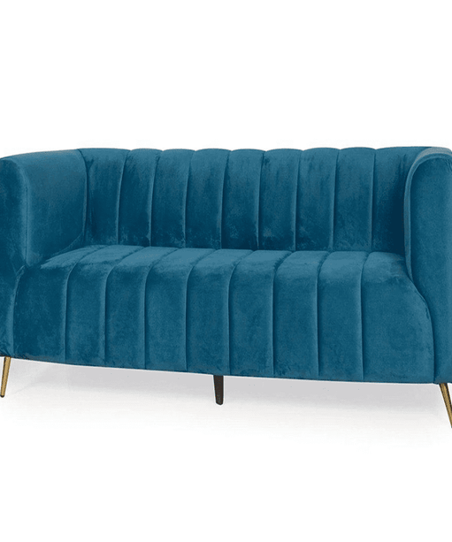 Hokins Sofa Sets in Blue Color - Oak Inside