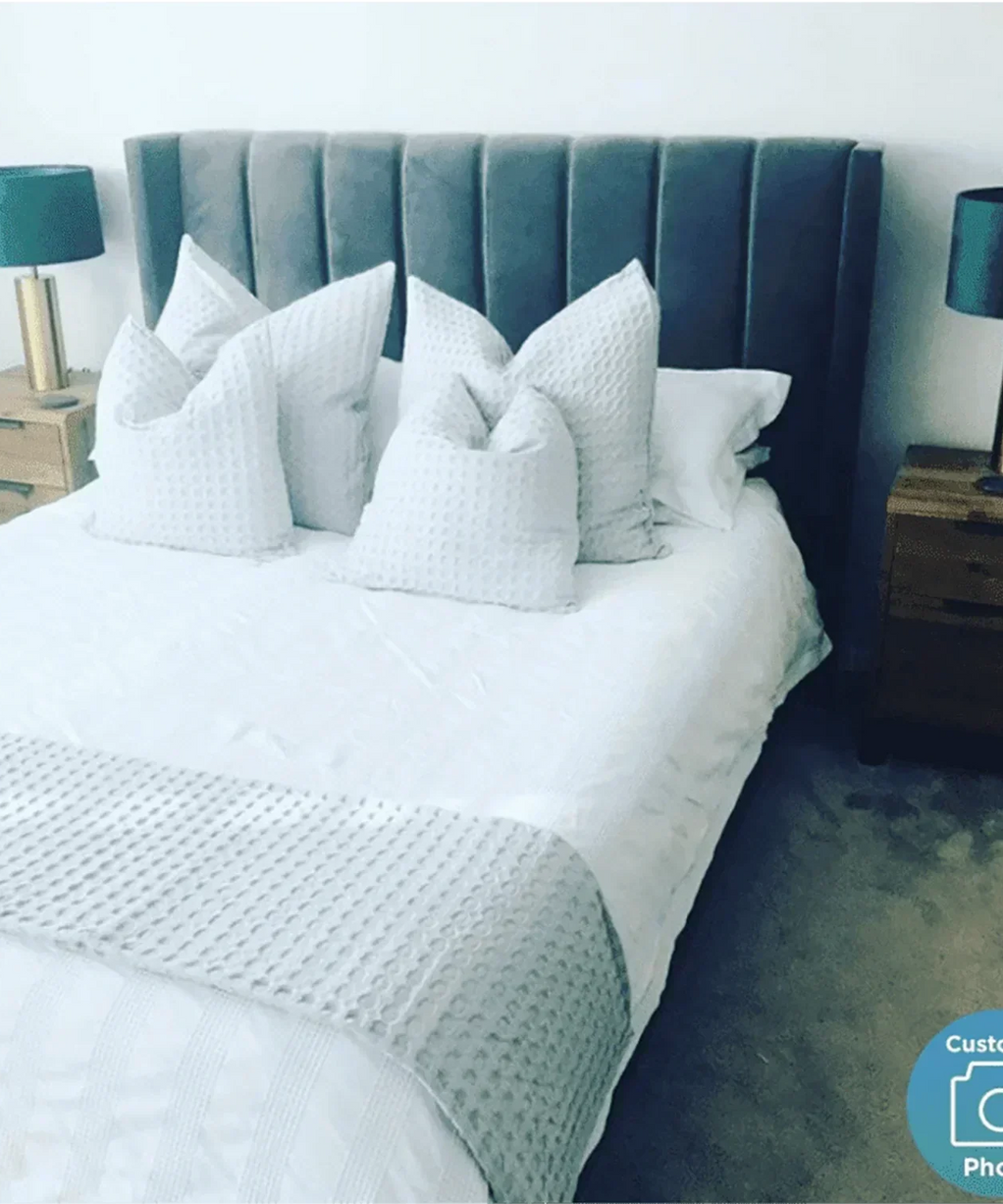 Uniline Pro Luxury Upholstered Bed in Suede