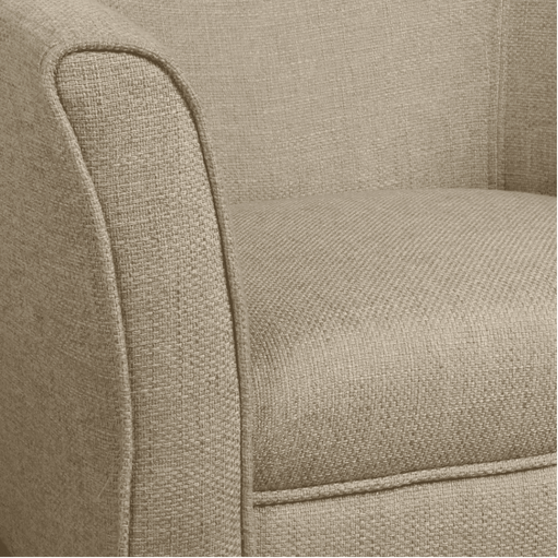 Porch & Den Kings-well Barrel Accent Chair - Oak Inside