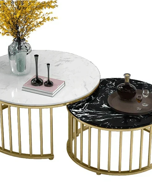 Casper Nesting Luxury Center Table In Stainless Steel 304