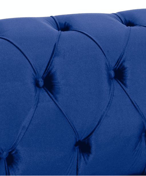 Sagawood Faux Leather or Velvet Tufted Sofa Set - Oak Inside