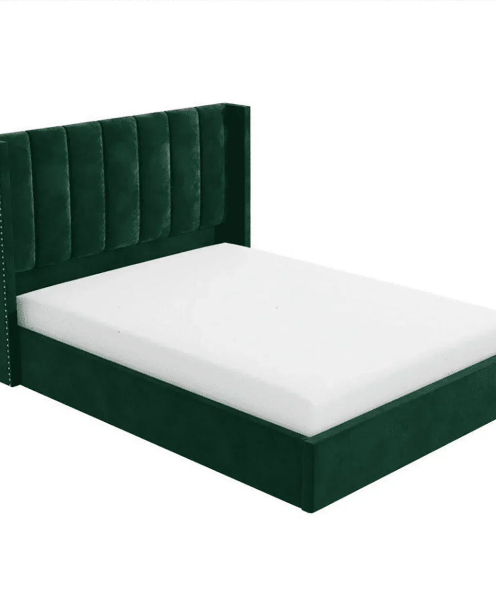 Uniline Pro Luxury Upholstered Bed in Suede