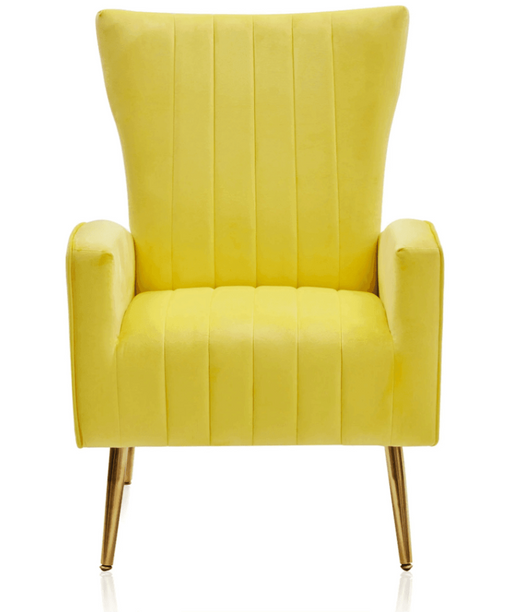 Bells Wing Back Chair - Oak Inside