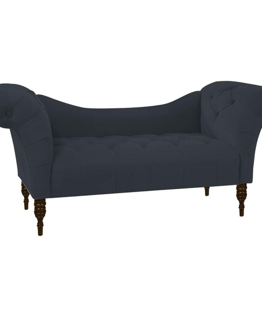 Loveseat Quilted Suede Lounger - Oak Inside