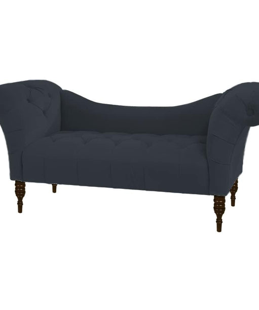 Loveseat Quilted Suede Lounger - Oak Inside