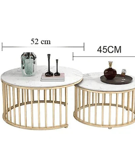 Casper Nesting Luxury Center Table In Stainless Steel 304