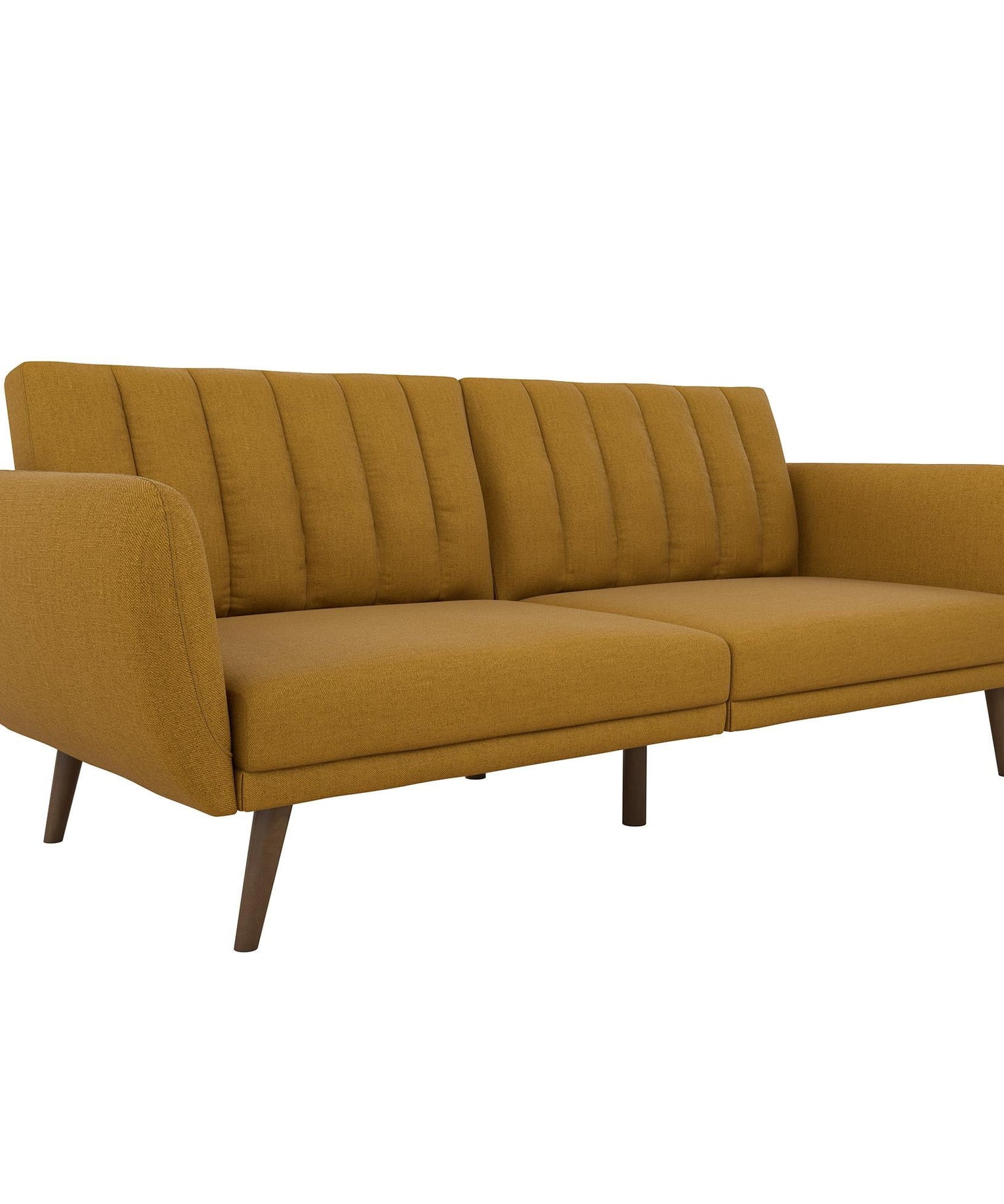Brittan Luxury Mid-Century Sofa In Suede