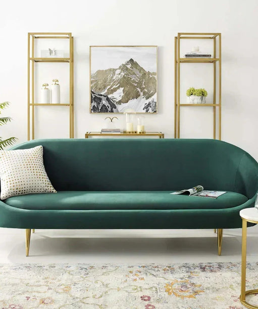Subline Luxury Mid-Century Sofa In Suede