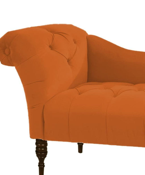 Loveseat Quilted Suede Lounger - Oak Inside
