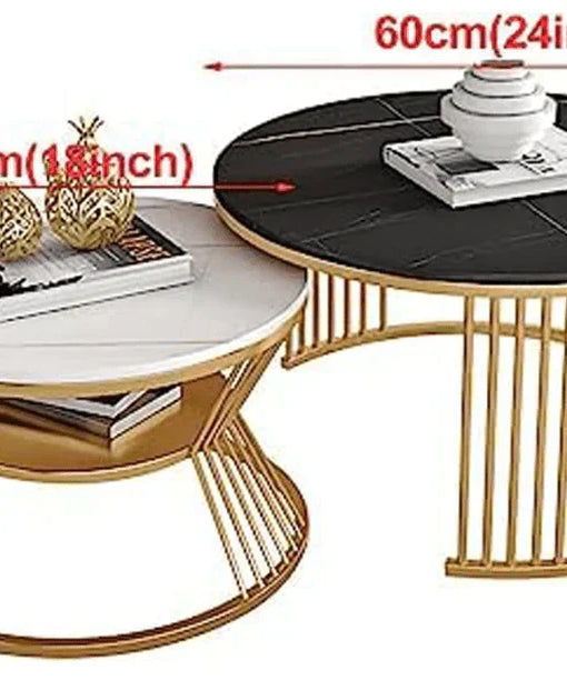 Oscar Nesting Luxury Center Table In Stainless Steel 304