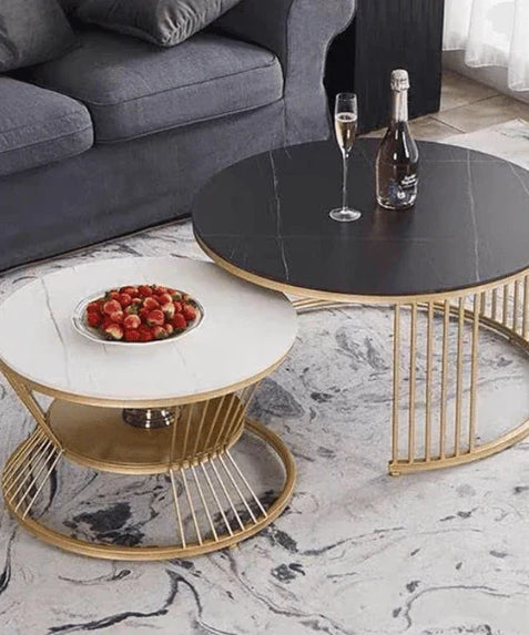 Oscar Nesting Luxury Center Table In Stainless Steel 304