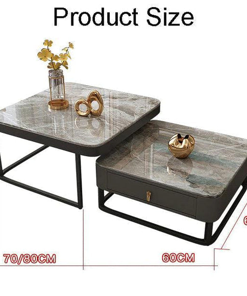 Relexo Nesting Luxury Center Table In Stainless Steel 304