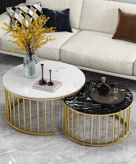 Casper Nesting Luxury Center Table In Stainless Steel 304