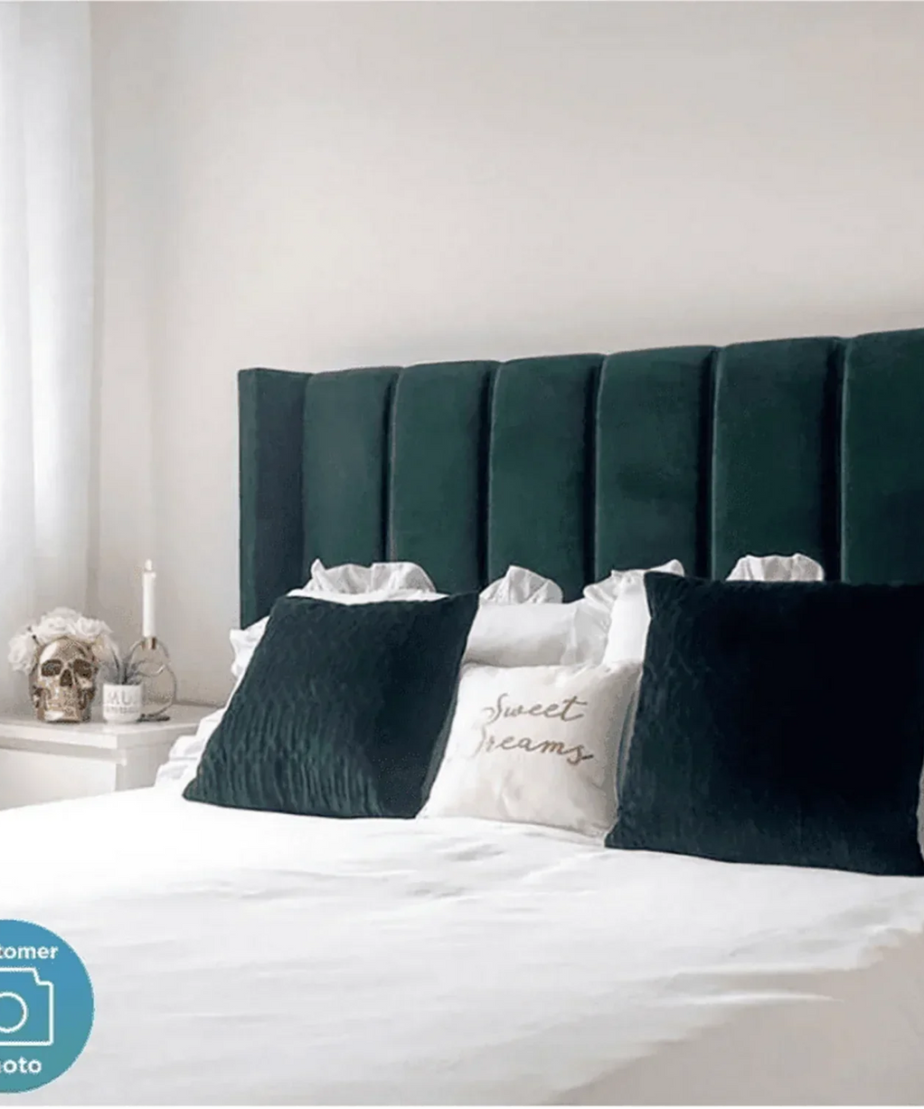 Uniline Pro Luxury Upholstered Bed in Suede