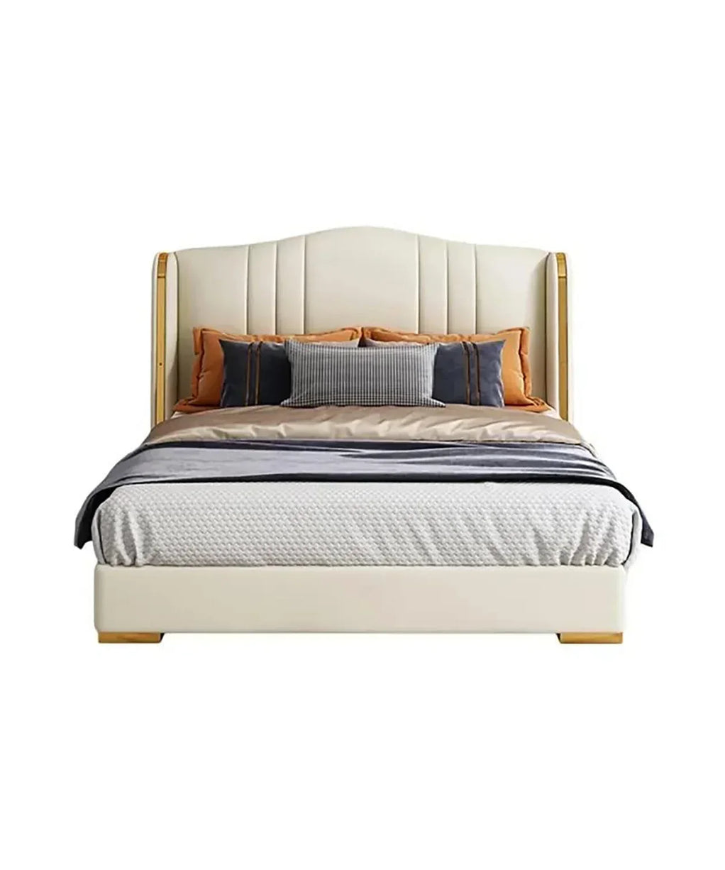 Rolex Luxury Upholstered Bed in Leatherette