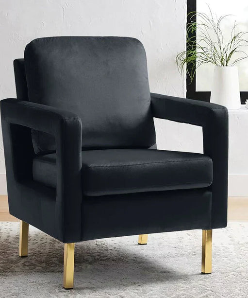 Jojo Upholstered Accent Chair in Suede