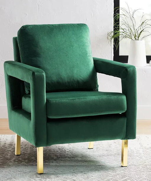 Jojo Upholstered Accent Chair in Suede