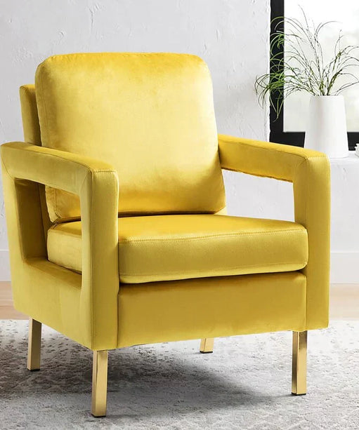 Jojo Upholstered Accent Chair in Suede