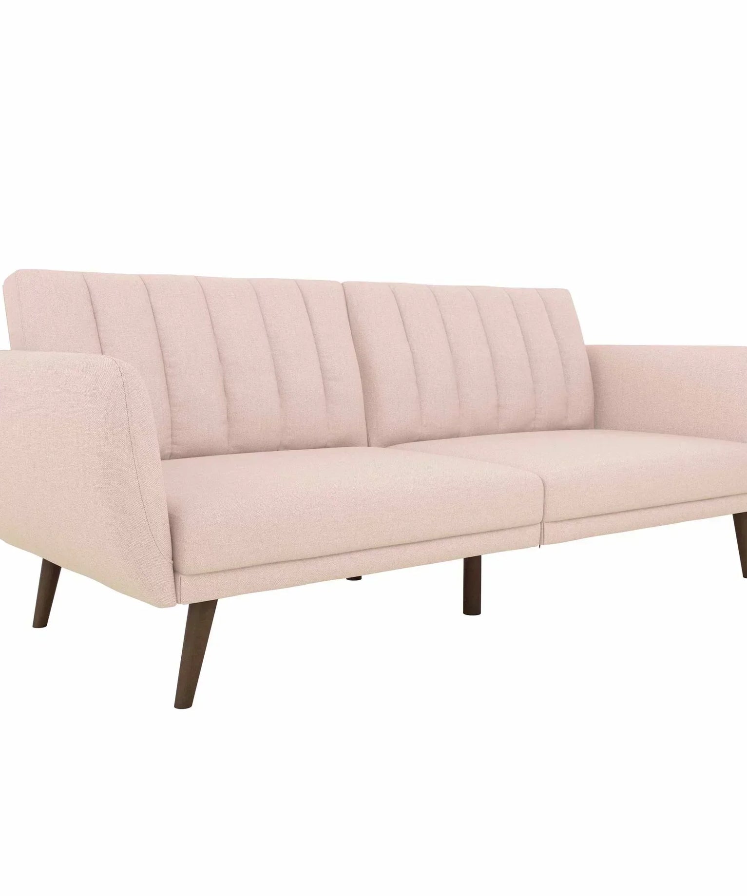 Brittan Luxury Mid-Century Sofa In Suede