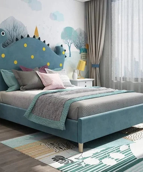 Dino Luxury Upholstered Bed Without Storage in Suede