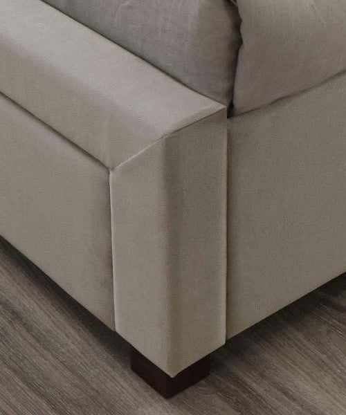 Apollo Upholstered Bed with Drawers Storage in Suede