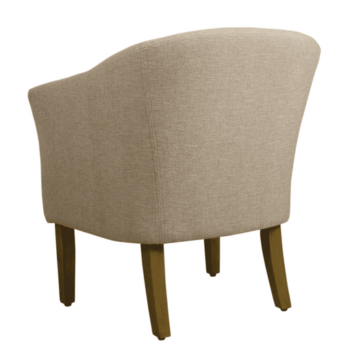 Porch & Den Kings-well Barrel Accent Chair - Oak Inside