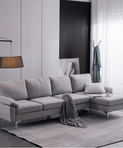 Jasmine Sectional Sofa Set RHS - Oak Inside