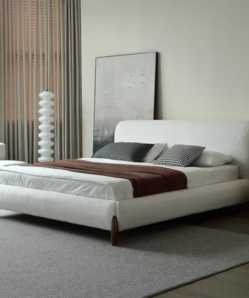Grande Premium Upholstered Bed Without Storage In Brooklyn Fabric