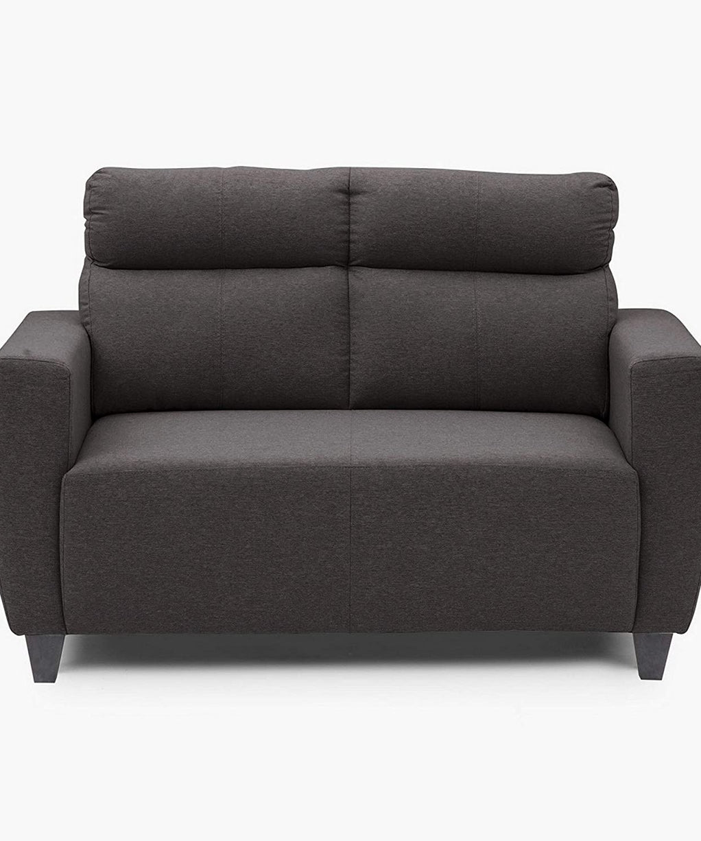 Zolo Suede Sofa Set in Grey Color - Oak Inside
