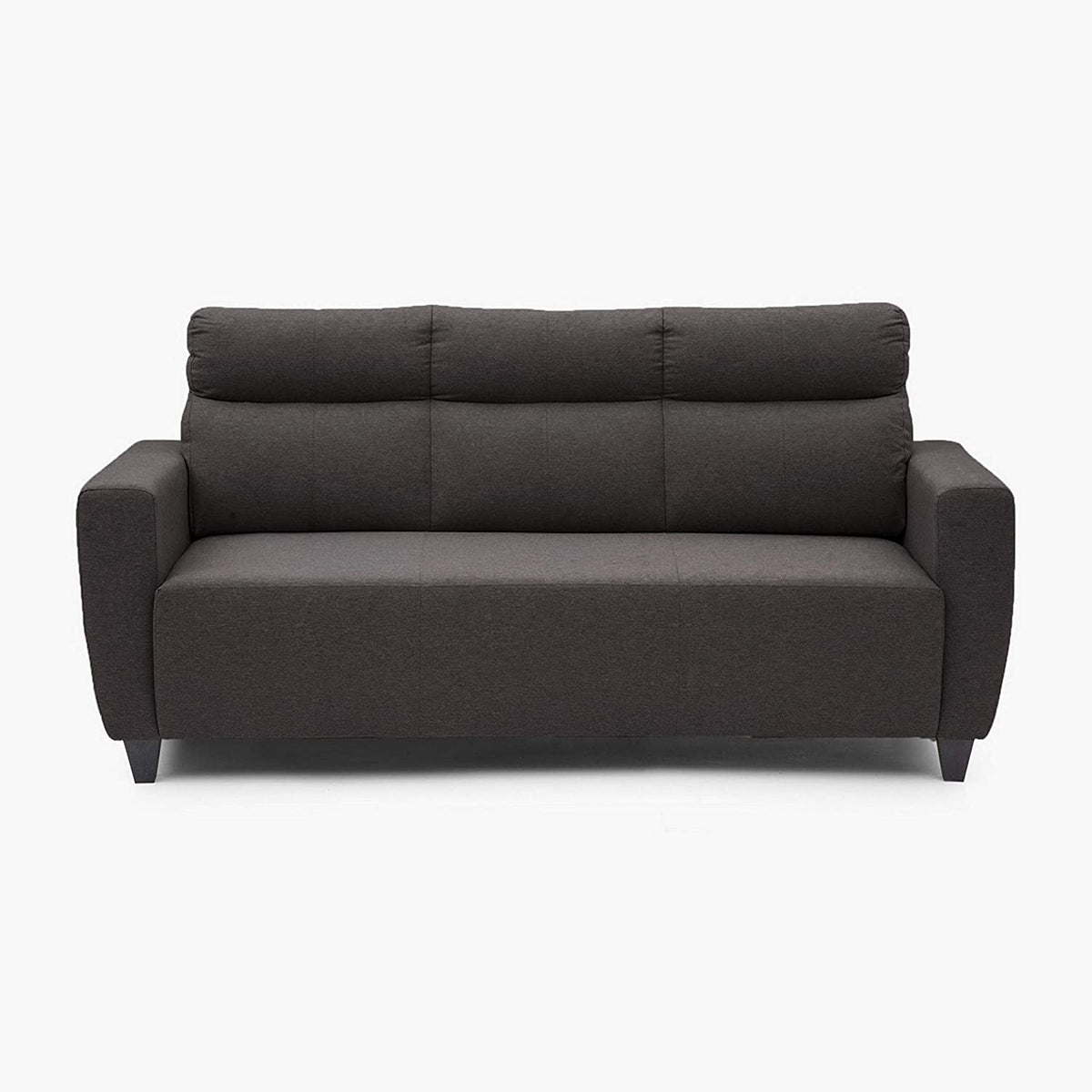 Zolo Suede Sofa Set in Grey Color - Oak Inside