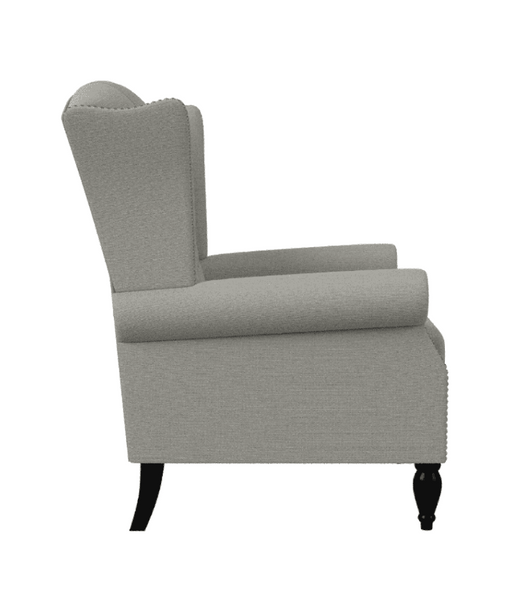 Copper Grove Crawley Diamond Button-Tufted Wingback Chair - Oak Inside
