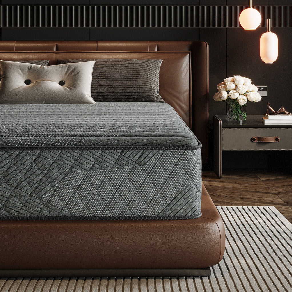 Premium Memory Foam Hybrid Mattress Cooling and Breathable - 10 Inches